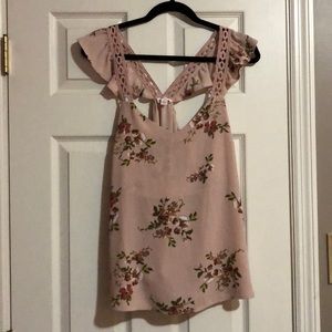 Dressy flutter sleeve tank